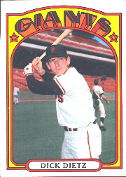 1972 Topps Baseball Cards      295     Dick Dietz